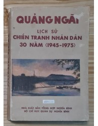 Lịch sử Chiến tranh nhân dân Quảng Ngãi 1945-1975 (1988)