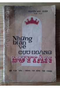 Những bí ẩn về cựu hoàng Duy Tân (1988)