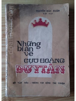 Những bí ẩn về cựu hoàng Duy Tân (1988)