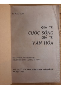 Giá trị cuộc sống, giá trị văn hóa (1987)