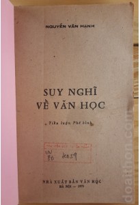 Suy nghĩ về văn học (1979)