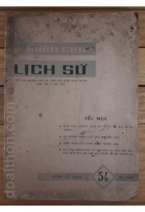 Tạp chí Nghiên cứu lịch sử số 54, Tháng 9-1963