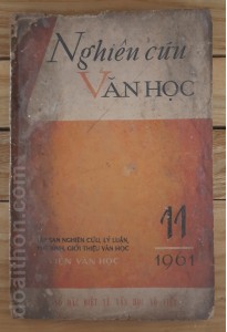 Nghiên cứu văn học, Tháng 11-1961