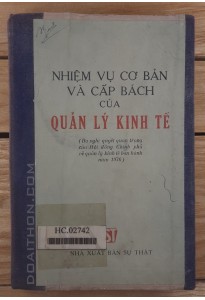 Nhiệm vụ cấp bách của quản lý kinh tế (1977)