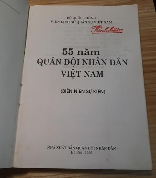 Lịch sử 55 năm Quân đội nhân dân Việt Nam 2