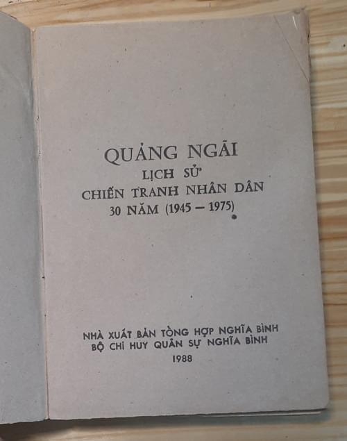 Lịch sử Chiến tranh nhân dân Quảng Ngãi 1945-1975 2