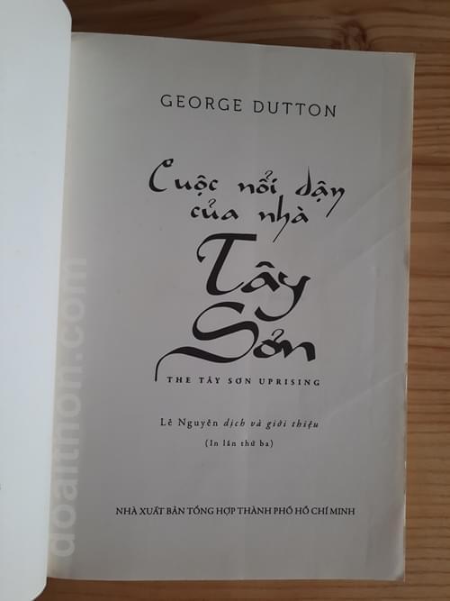 Cuộc nổi dậy của nhà Tây Sơn, George Dutton 4