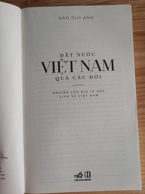 Nước Việt Nam qua các đời, Đào Duy Anh 2
