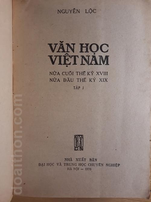 Văn học Việt nam, Nửa cuối thế kỷ 18, nửa đầu thế kỷ 19, Nửa cuối thế kỷ 19 3