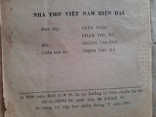 Nhà thơ Việt Nam hiện đại Viện Văn Học - 1984 6