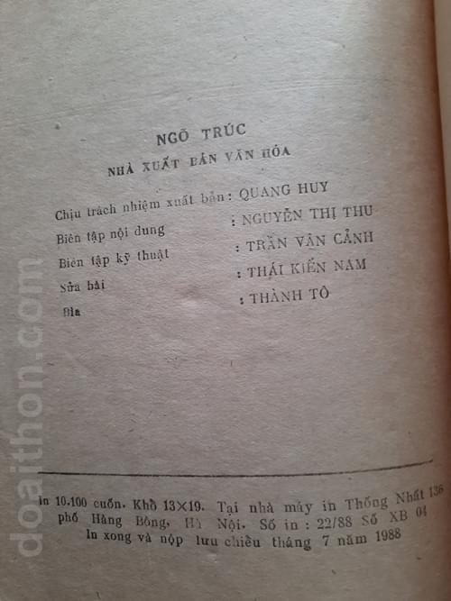 Ngõ Trúc, Ngô Văn Phú 6