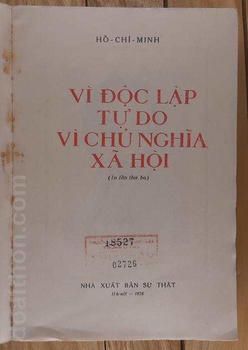 Vì độc lập tự do, vì Chủ nghĩa Xã Hội, Hồ Chí Minh 2