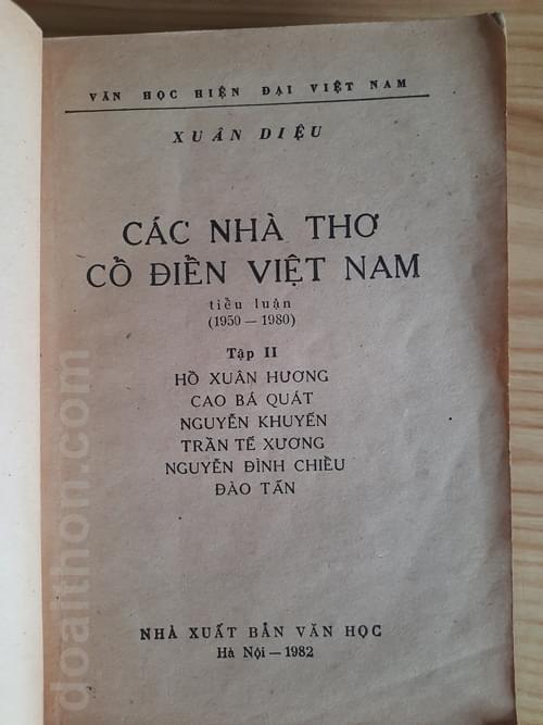 Các nhà thơ cổ điển Việt Nam 2