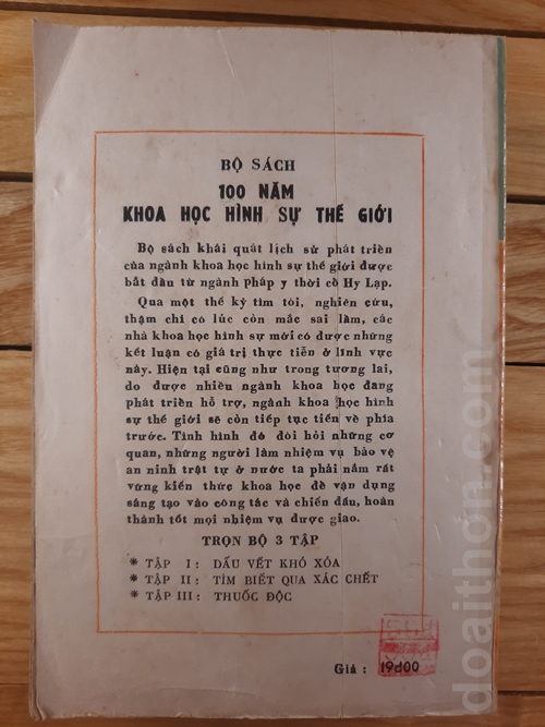 Khoa học hình sự thế giới, Dấu vết khó xóa, Tìm biết qua xác chết, Thuốc độc 5