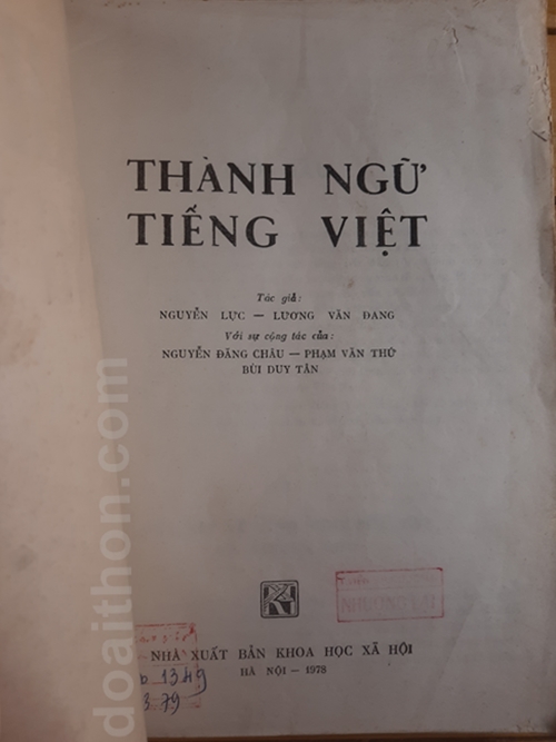 Thành ngữ Tiếng Việt 2