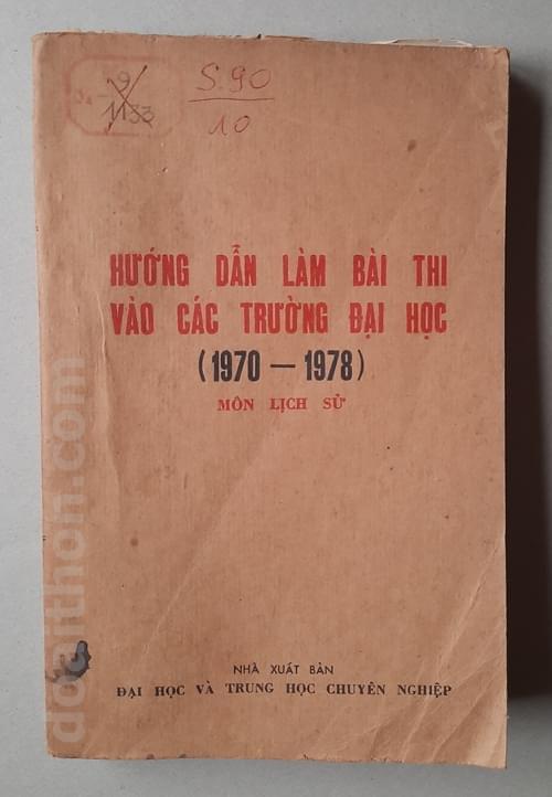 Hướng dẫn thi lịch sử 1970-1978, Đinh Xuân Lâm 1
