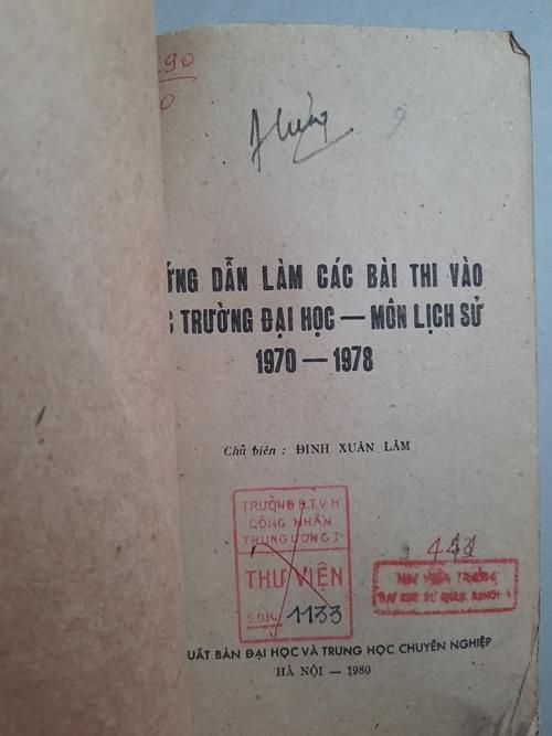 Hướng dẫn thi lịch sử 1970-1978, Đinh Xuân Lâm 2
