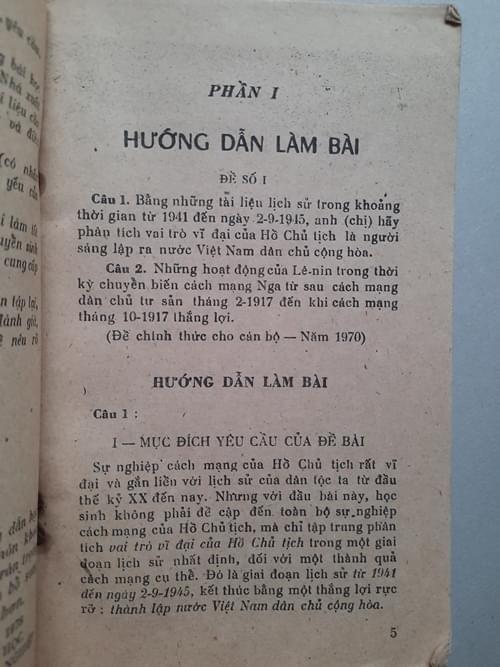 Hướng dẫn thi lịch sử 1970-1978, Đinh Xuân Lâm 3