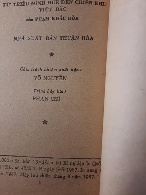 Từ Triều đình Huế đến Chiến khu Việt Bắc, Phạm Khắc Hòe