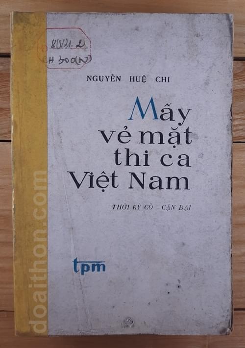 Mấy vẻ mặt thi ca Việt Nam, Nguyễn Huệ Chi 1