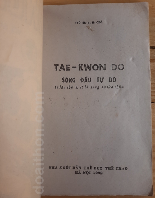 Tae-kwon do, Võ sư S.H.CHO 2