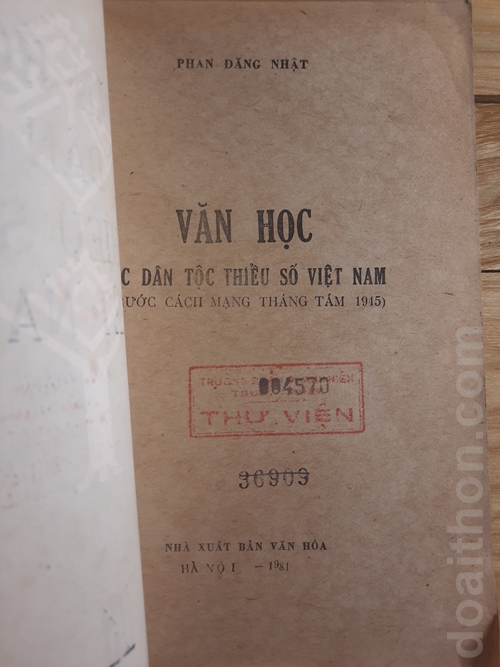 Văn học các dân tộc thiểu số Việt Nam, trước cách mạng tháng tám 1945 2