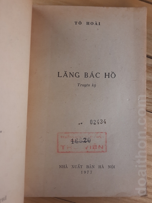 Lăng Bác Hồ, Tô Hoài 2