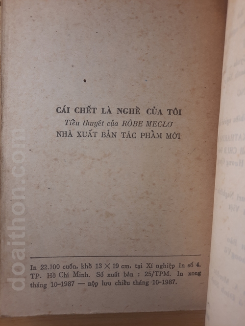 Cái chết là nghề của tôi 5