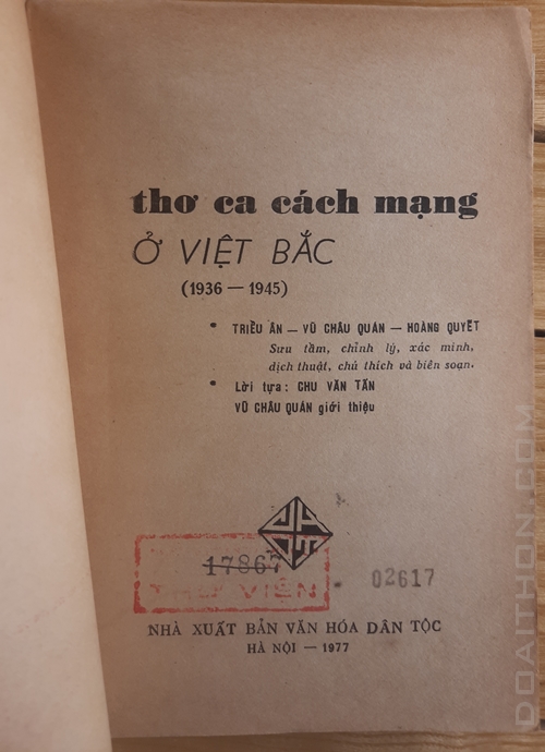 Thơ ca Cách mạng ở Việt Bắc 1936 - 1945 2