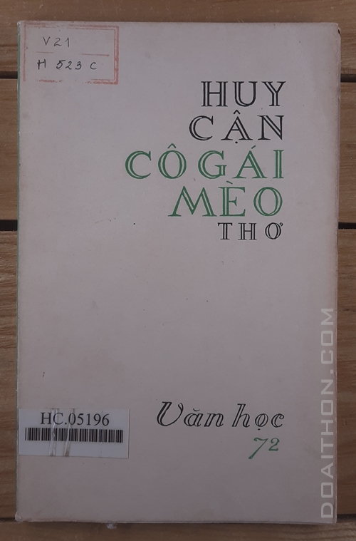 Cô Gái Mèo, Huy Cận 1