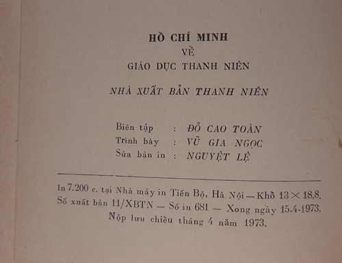 Giáo dục thanh niên, Hồ Chí Minh 8