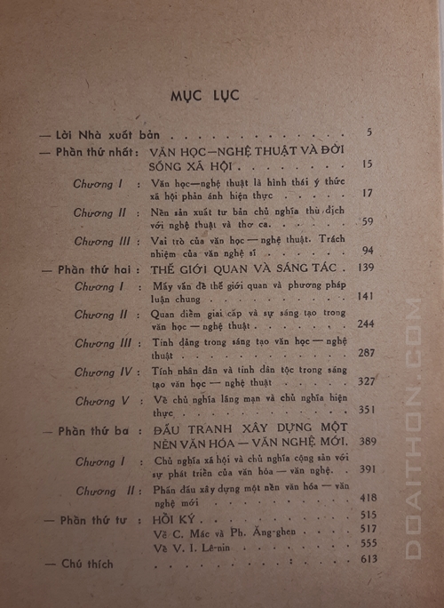 Văn học và Nghệ thuật, C. Mác - PH. Ăng ghen - V.I Lênin 4