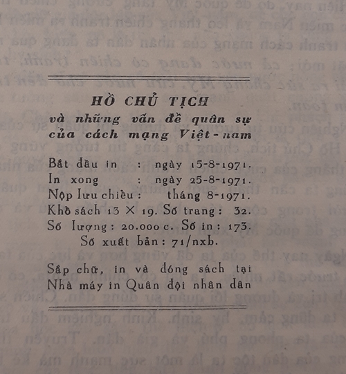 Hồ Chủ Tịch và những vấn đề quân sự của cách mạng Việt Nam, Trường Chinh 5