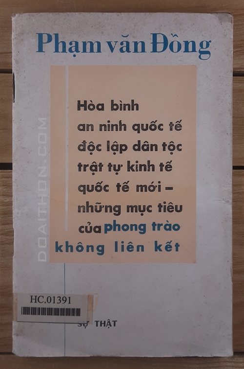 Những mục tiêu của phong trào không liên kết, Phạm Văn Đồng 1