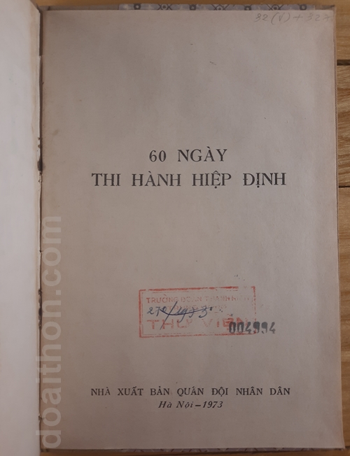 60 ngày thi hành hiệp định 2