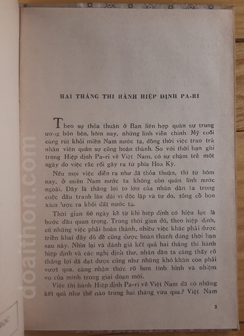 60 ngày thi hành hiệp định 3