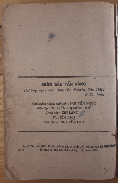 Mười sáu tấn vàng (1989) 5