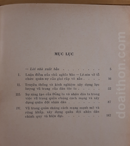 Vũ trang quần chúng cách mạng xây dựng quân đội nhân dân, Võ Nguyên Giáp 6