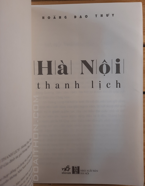 Hà Nội thanh lịch, Hoàng Đạo Thuý 2