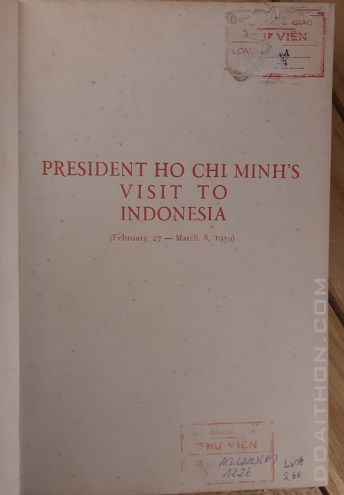 President Hochiminh's visit to Indonesia 1