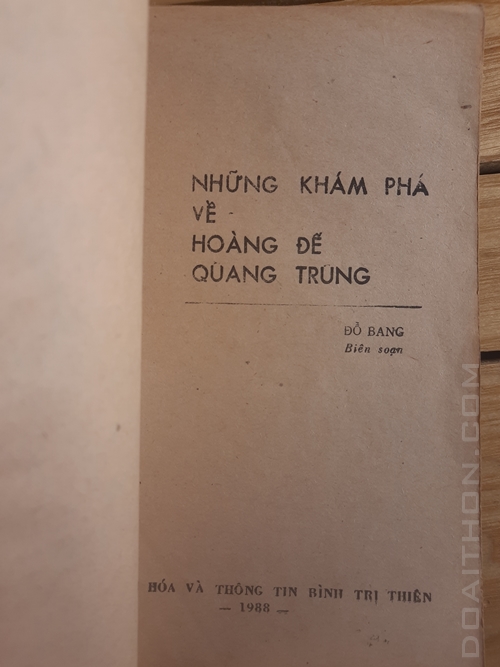 Những khám phá về Hoàng đế Quang Trung 2