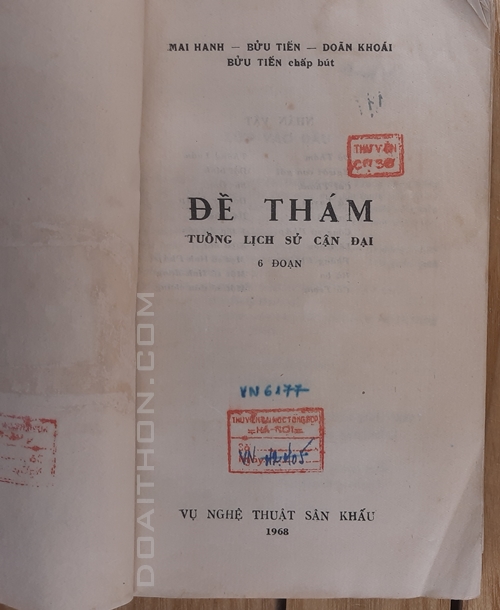 Tuồng Đề Thám 2