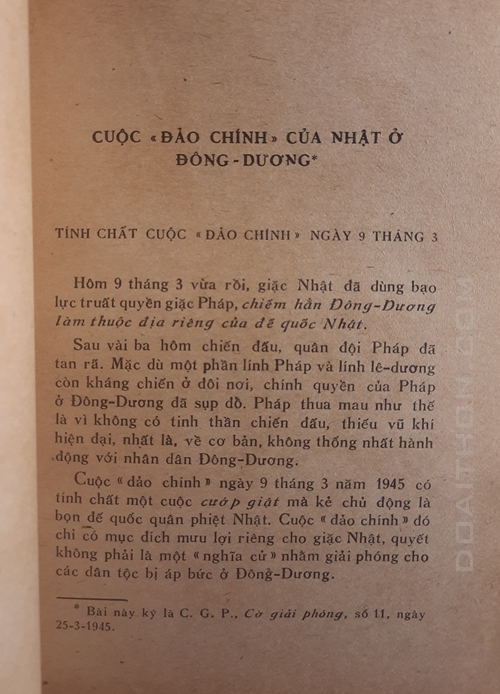 Mấy vấn đề quân sự trong cách mạng Việt Nam, Trường Chinh 3