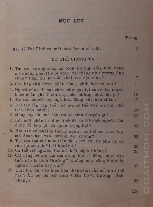 Bác sĩ vui tính trả lời cơ thể chúng ta 4